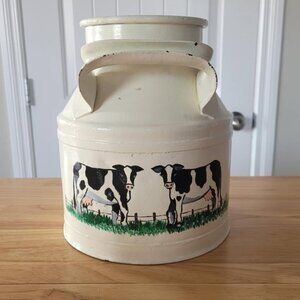 Handpainted Antique Milk Can